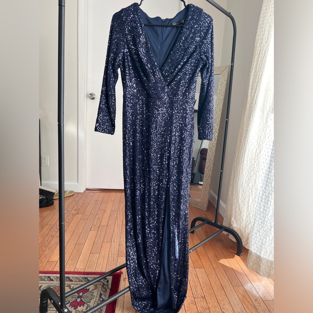 Sequin long dress night gown